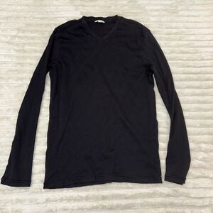 Calvin Klein Women Black Long Sleeves Pullover Shirt Size Medium 100% cotton